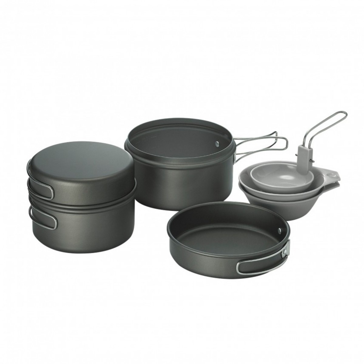 Kovea Cookware Solo 2 KSK-SOLO2 Hard Anodizing Coating Cookware for 1-2 Persons