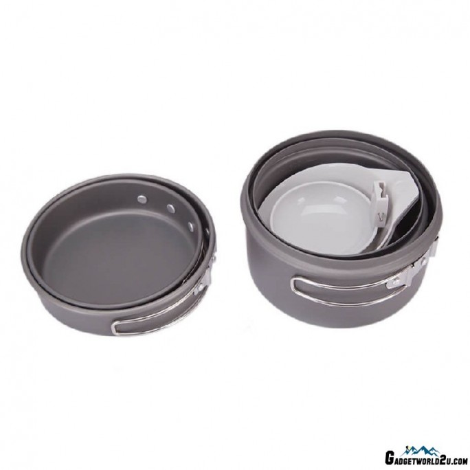 Kovea Cookware Solo 2 KSK-SOLO2 Hard Anodizing Coating Cookware for 1-2 Persons