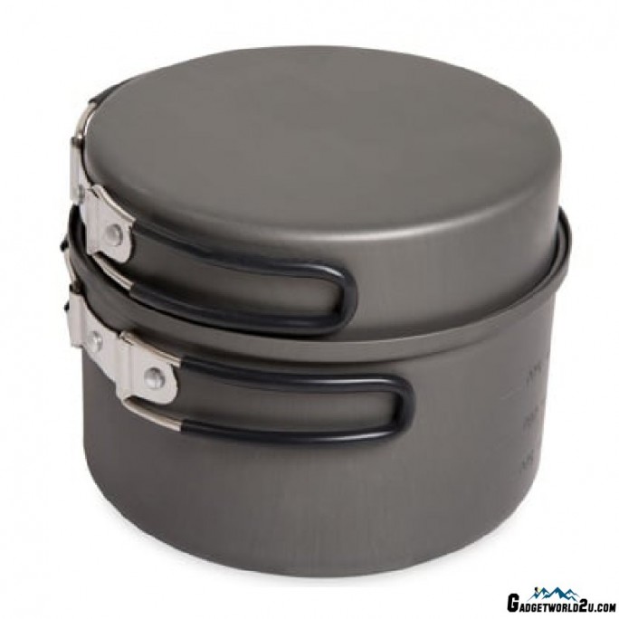 Kovea Cookware Stove Set Solo 3 KSK-SOLO3 Hard Anodized Cookware for 1-2 Persons