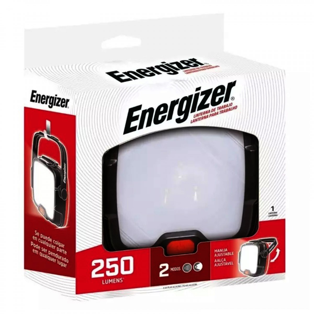 Energizer LED Work Light 4AA 250L Flashlight Work Lamp Lantern ALWL41