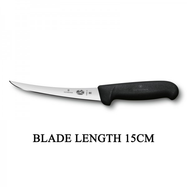 Victorinox Fibrox 15cm Ergonomic Precision Rigid Slaughter Butcher Boning Knife 5.6603.15