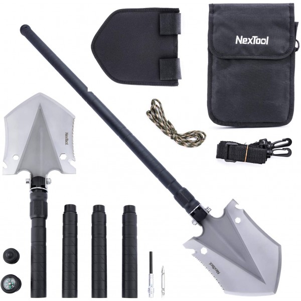 NexTool 14 In 1 Multifunctional Shovel Spade Camping Survival Tools KT5524
