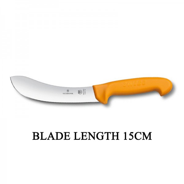 Victorinox Swibo 15cm Widened Tip Curved Rigid Blade Skinning Knife 5.8427.15