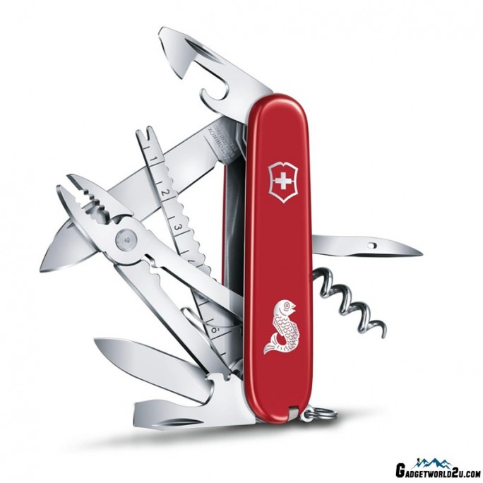 Victorinox Angler Red Fishing Pocket Knife Multitool 1.3653.72