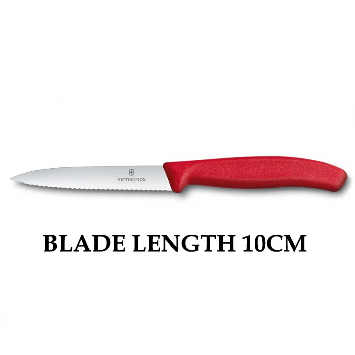 Victorinox Swiss Classic 10cm Wavy Edge Paring Knife Red 6.7731