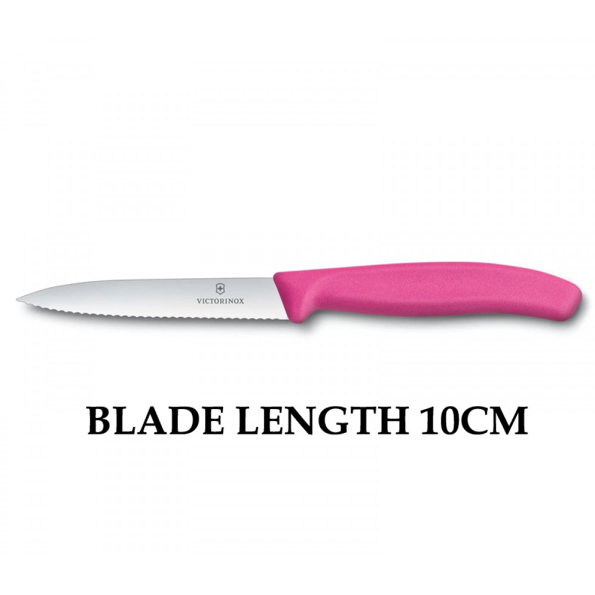 Victorinox Swiss Classic 10cm Wavy Edge Paring Knife Pink 6.7736.L5