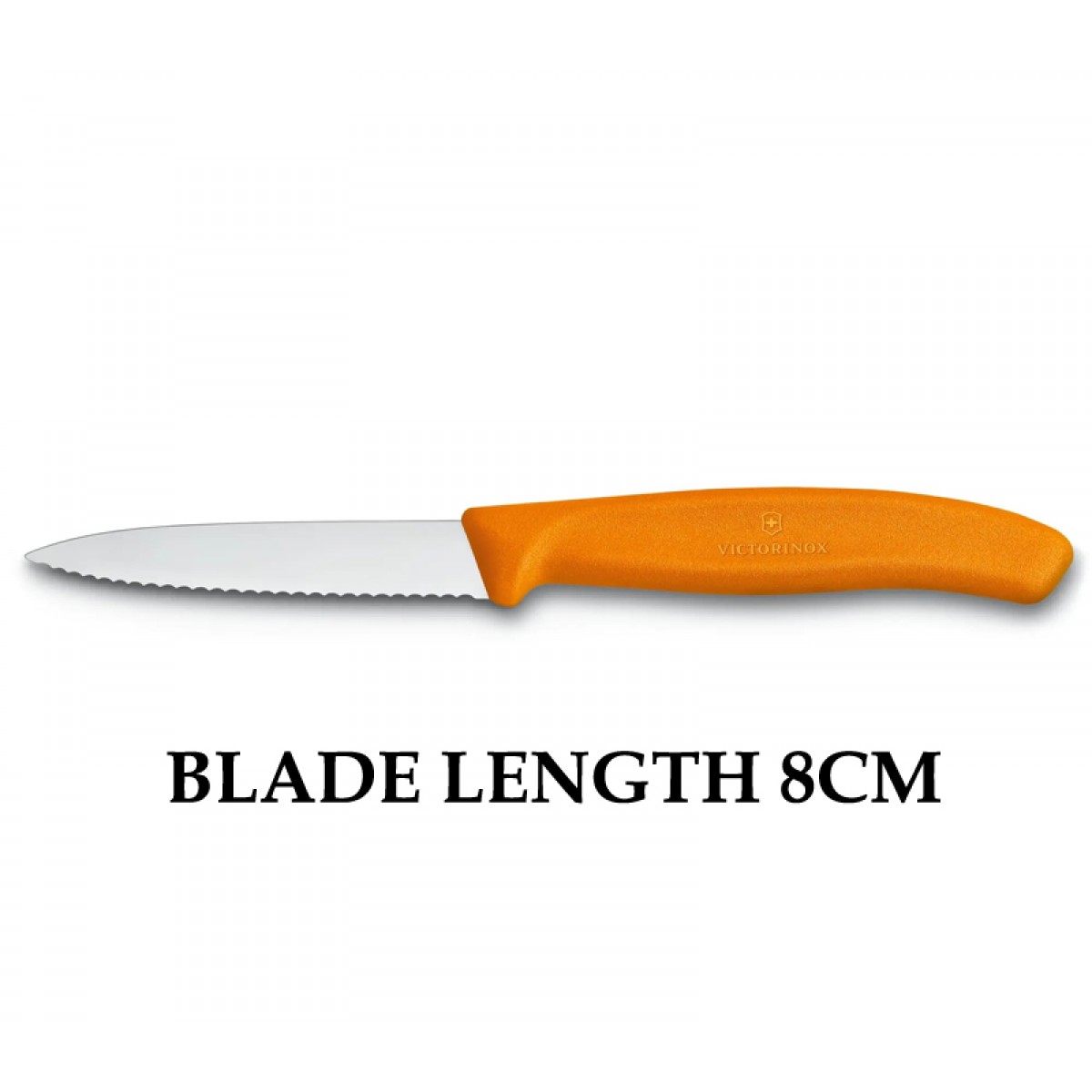 Victorinox Swiss Classic 8cm Wavy Edge Paring Knife Orange 6.7636.L119