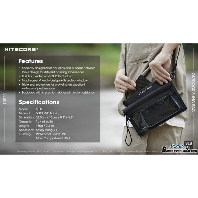 Nitecore SLB01 Waterproof Pouch Sling Bag 