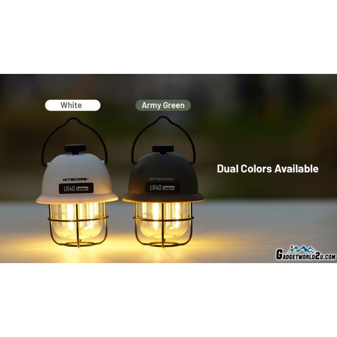 Nitecore LR40 Multifunctional Rechargeable Camping Lantern (White)