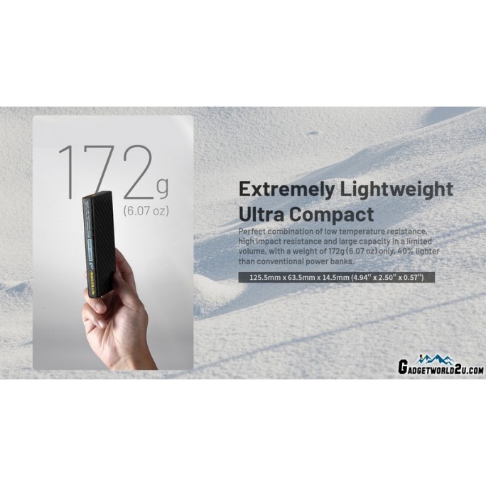 Nitecore SUMMIT 10000 Low Temperature (-40°C) Resistant Lightweight QC 3.0 PD USB-C 10000mAh Power Bank