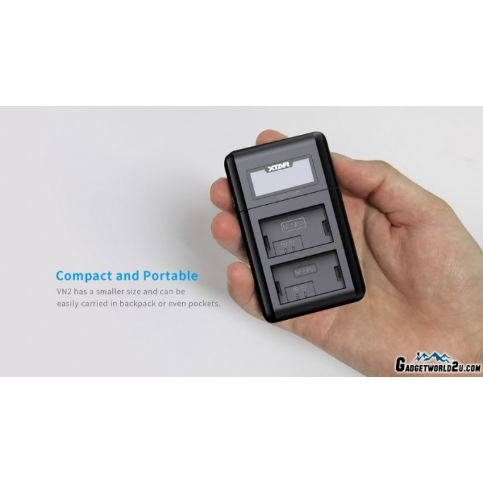 XTAR VN2 Camera Battery Charger for Sony NP-FW50 Battery