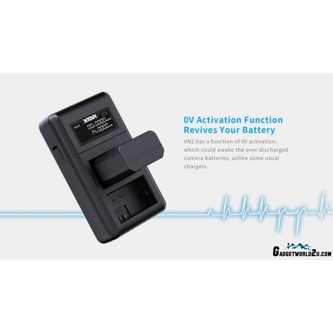 XTAR VN2 Camera Battery Charger for Sony NP-FW50 Battery