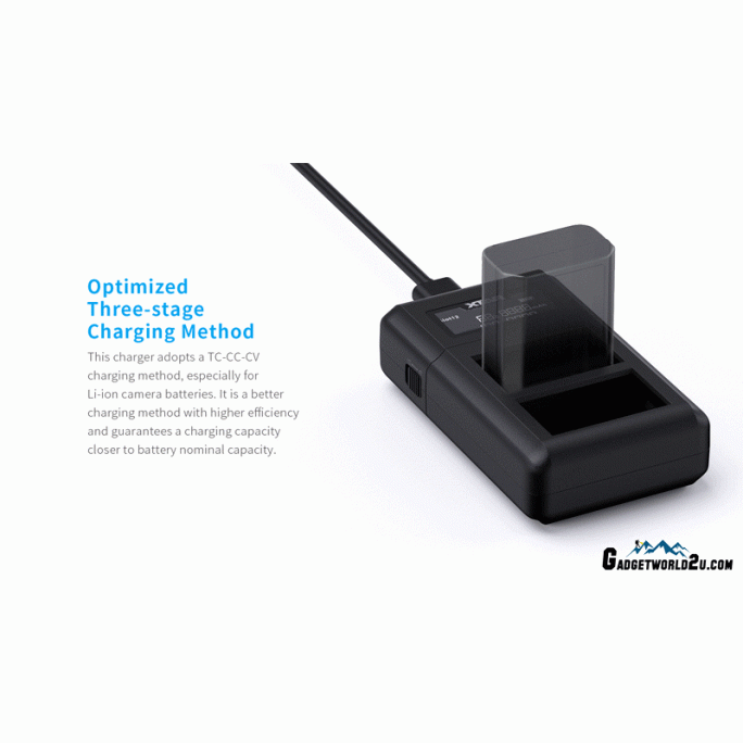 XTAR VN2 Camera Battery Charger for Sony NP-FW50 Battery