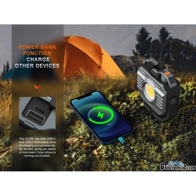 Fenix CL28R Rechargeable 2000L Camping Lantern with Colour Temperature Adjust