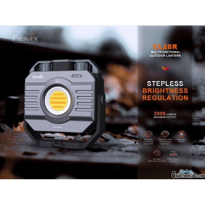 Fenix CL28R Rechargeable 2000L Camping Lantern with Colour Temperature Adjust
