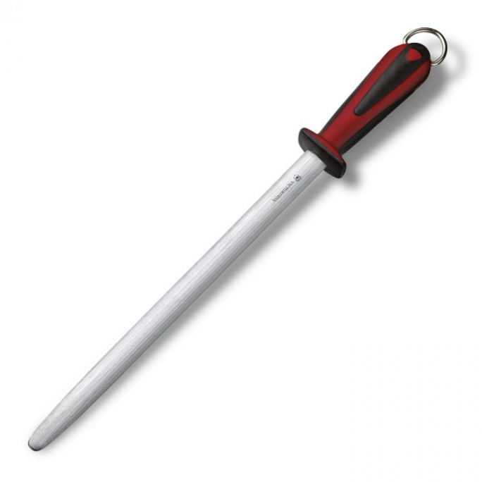 Victorinox Oval Dual Grip Micro-Fine 30cm Butcher Sharpening Steel Honing Steel Kitchen Knife Sharpener 7.8521