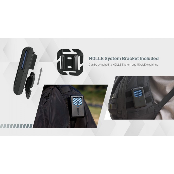 Nitecore EMR06 Desert Tan Rechargeable Portable Electronic FCB Heating MOLLE System Mosquito Repeller