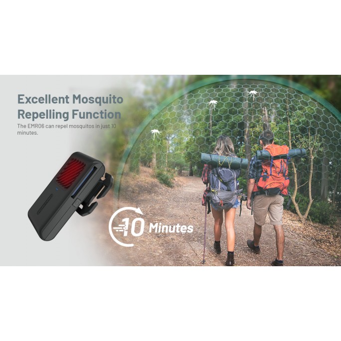 Nitecore EMR06 Desert Tan Rechargeable Portable Electronic FCB Heating MOLLE System Mosquito Repeller