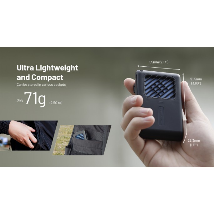 Nitecore EMR06 Desert Tan Rechargeable Portable Electronic FCB Heating MOLLE System Mosquito Repeller