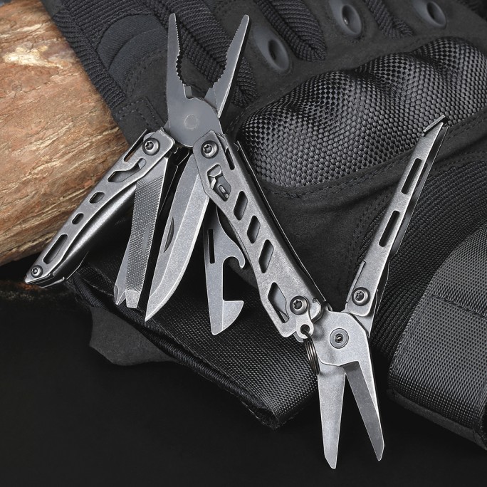 NexTool 11-in-1 Mini Flagship NE20122 (Dark) Steel Full Size Pliers Scissors Multifunctional Multitool