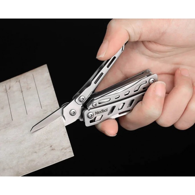 NexTool 11-in-1 Mini Flagship NE20122 (Dark) Steel Full Size Pliers Scissors Multifunctional Multitool
