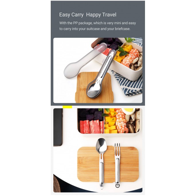 NexTool Stainless Steel Cutlery Set NE20133 Camping Tableware Spoon Fork