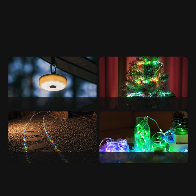NexTool Milky Way 2-in-1 Camping Lamp (Fairy Lights) NE20247 Lantern Portable Hand Cranked Retractable Ambient Decorative Lighting