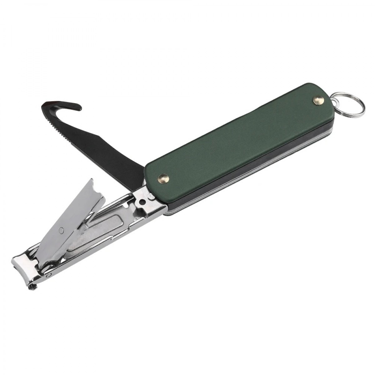NexTool 6-in-1 Nail Clipper Multifunctional Knife NE20011 (Olive Drab) Pocket Size Multitool