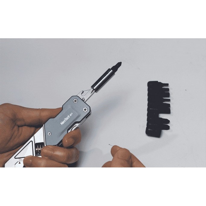 NexTool 6-in-1 Light Duty Wrench W1 with 1opc Screwdriver Set NE20270 Pocket Size Multitool