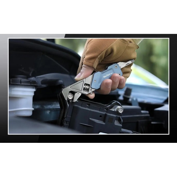 NexTool 6-in-1 Light Duty Wrench W1 with 1opc Screwdriver Set NE20270 Pocket Size Multitool