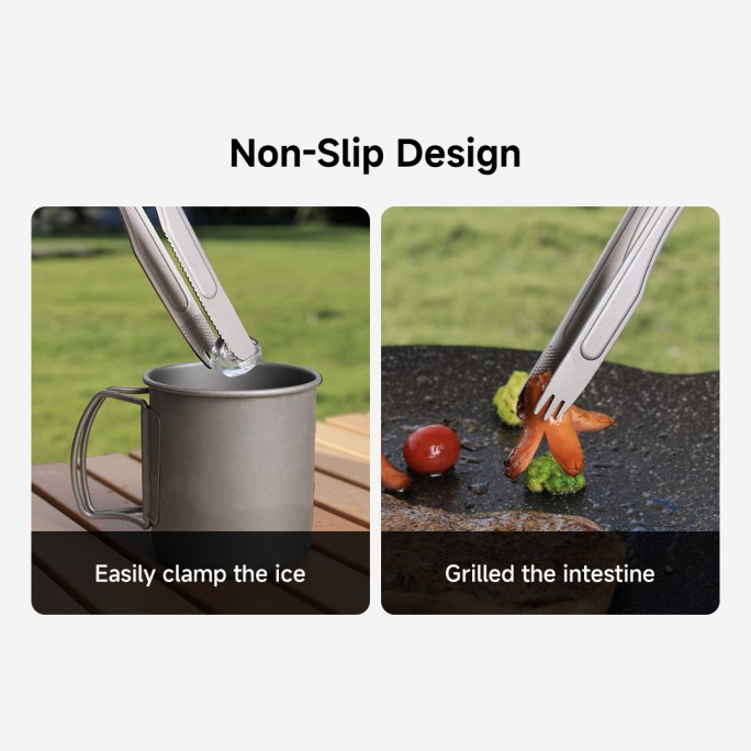 NexTool 4-in-1 Multifunctional Titanium BBQ Tongs NE20253 Knife Fork Bottle Opener