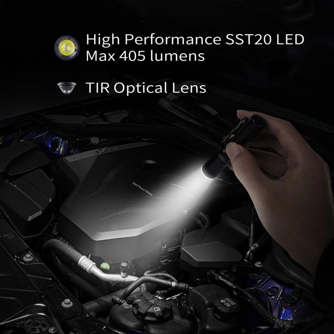 ThruNite Archer Mini NW SST20 LED 405L USB Rechargeable Flashlight