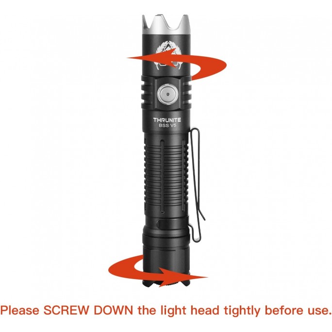 ThruNite BSS V5 Black Luminus SST70 CW LED 2676L USB Rechargeable Flashlight