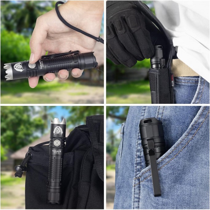 ThruNite BSS V5 Black Luminus SST70 CW LED 2676L USB Rechargeable Flashlight