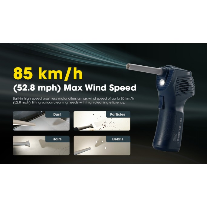 Nitecore AD10 Professional Cordless USB Rechargeable Air Duster Blower