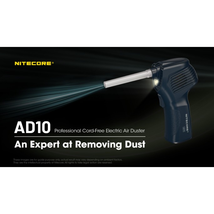 Nitecore AD10 Professional Cordless USB Rechargeable Air Duster Blower