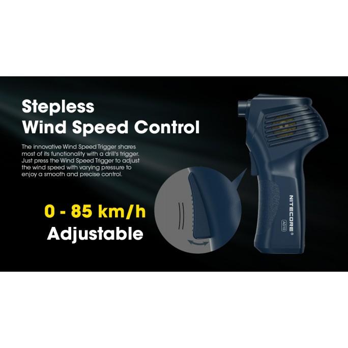 Nitecore AD10 Professional Cordless USB Rechargeable Air Duster Blower