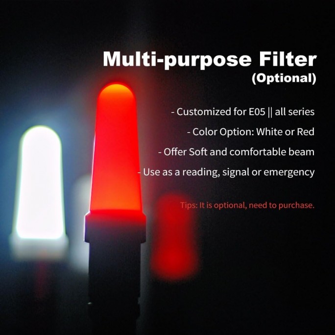 Manker E05 II CW SAND Cool White LED 1300L Rechargeable EDC Flashlight