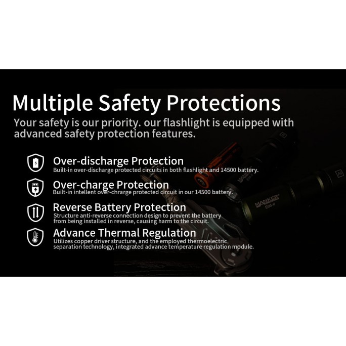 Manker E05 II NW SAND Neutral White LED 800L Rechargeable EDC Flashlight