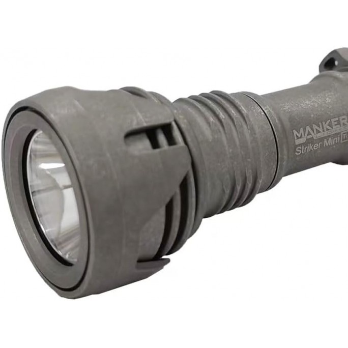 Manker Striker Mini Ti TITANIUM STONEWASH Osram KW CSLNM1.TG LED 635L Rechargeable Pocket Tactical Flashlight