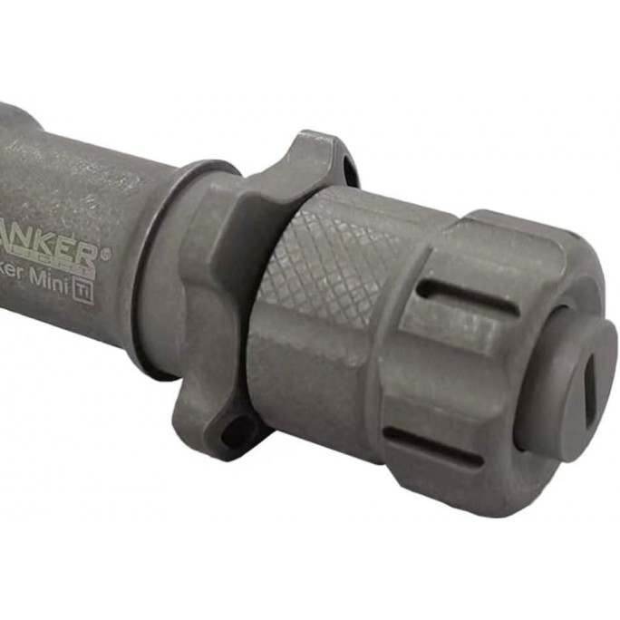Manker Striker Mini Ti TITANIUM STONEWASH Osram KW CSLNM1.TG LED 635L Rechargeable Pocket Tactical Flashlight