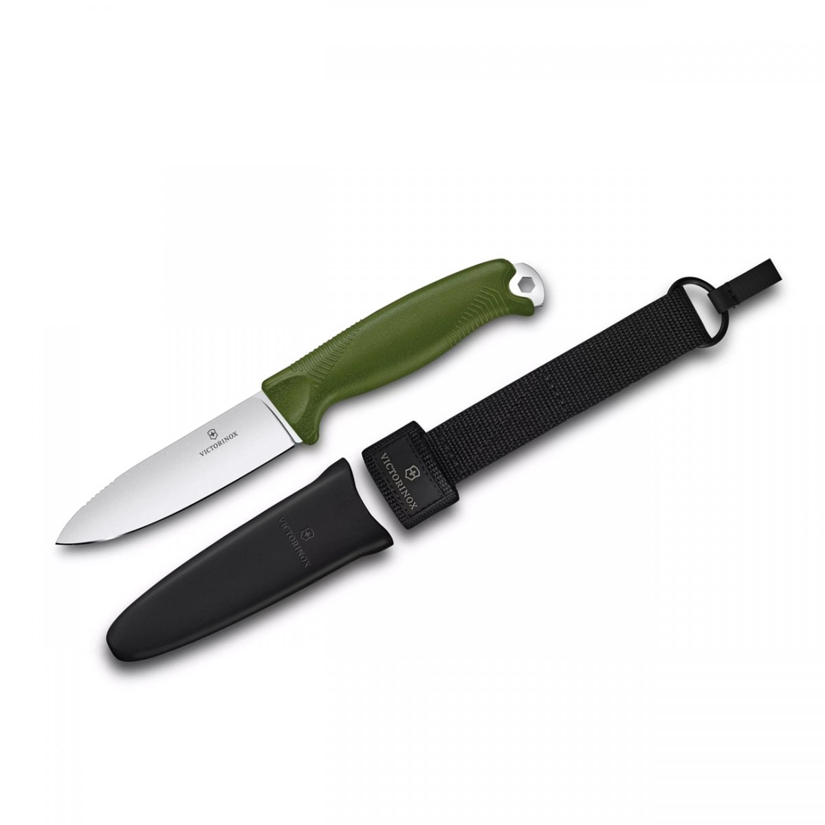 Victorinox Venture Olive Fixed Blade Full Tang Knife 3.0902.4