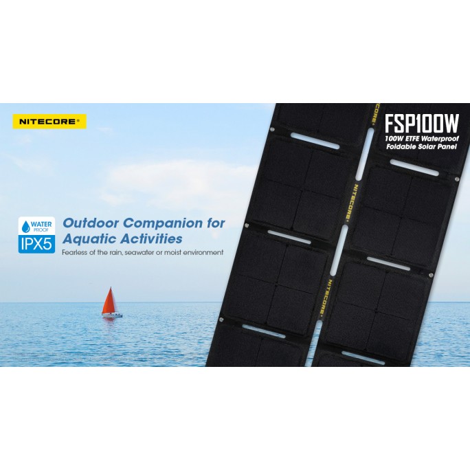 Nitecore FSP100W 100W ETFE Waterproof Foldable Solar Panel