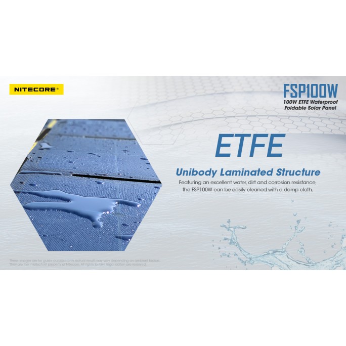 Nitecore FSP100W 100W ETFE Waterproof Foldable Solar Panel