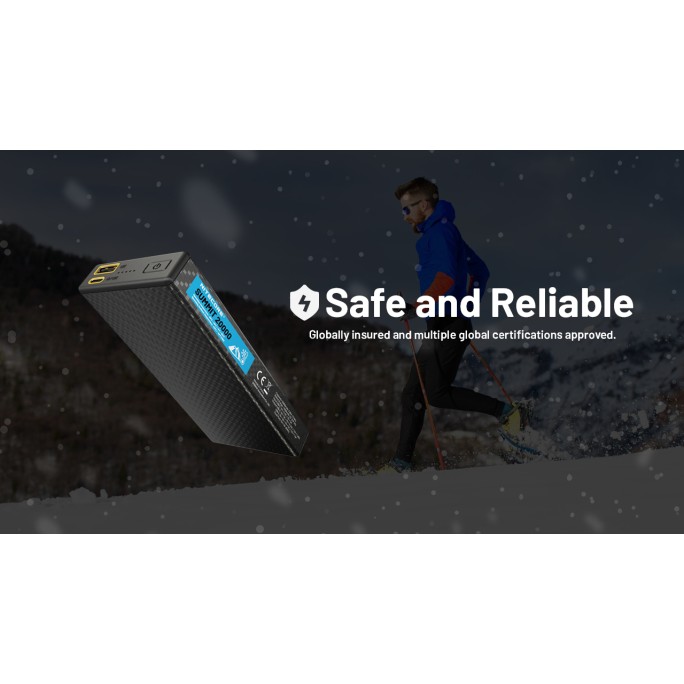 Nitecore SUMMIT 20000 Low Temperature (-40°C) Resistant Lightweight QC 3.0 PD USB-C 20000mAh Power Bank