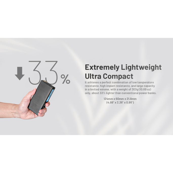 Nitecore SUMMIT 20000 Low Temperature (-40°C) Resistant Lightweight QC 3.0 PD USB-C 20000mAh Power Bank