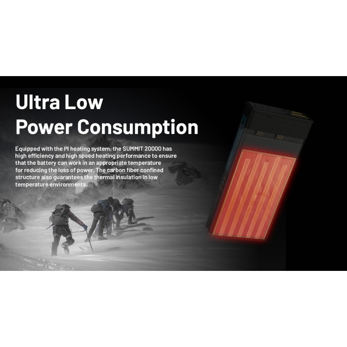 Nitecore SUMMIT 20000 Low Temperature (-40°C) Resistant Lightweight QC 3.0 PD USB-C 20000mAh Power Bank