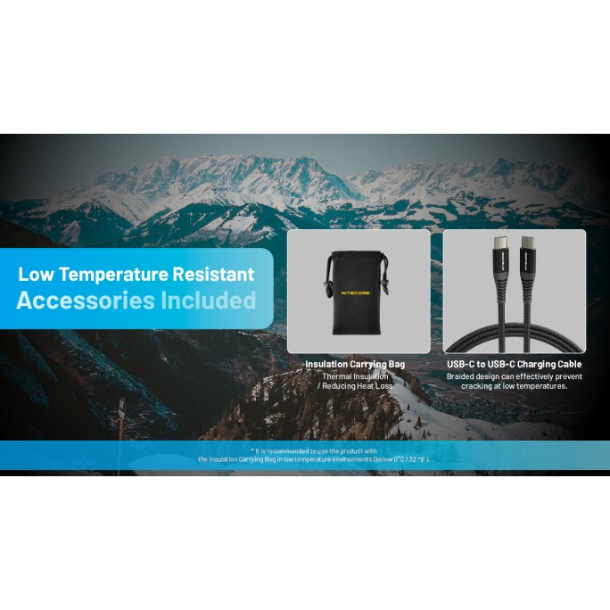 Nitecore SUMMIT 20000 Low Temperature (-40°C) Resistant Lightweight QC 3.0 PD USB-C 20000mAh Power Bank