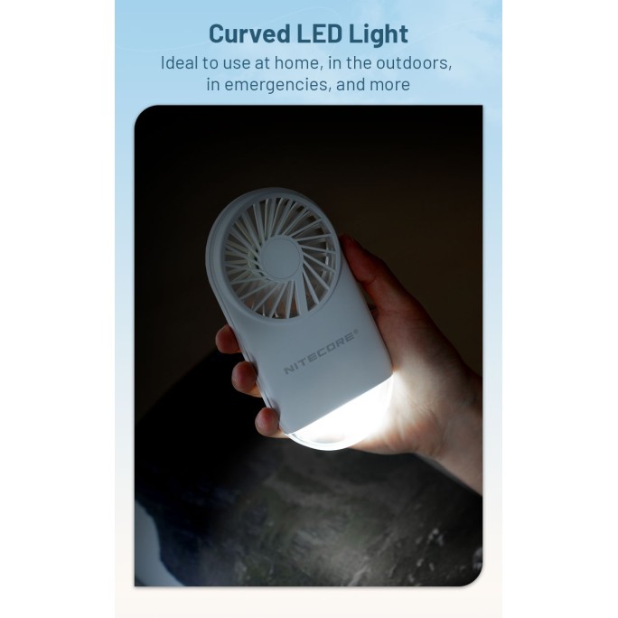 Nitecore NEF02 Multipurpose Pocket Fan (White)