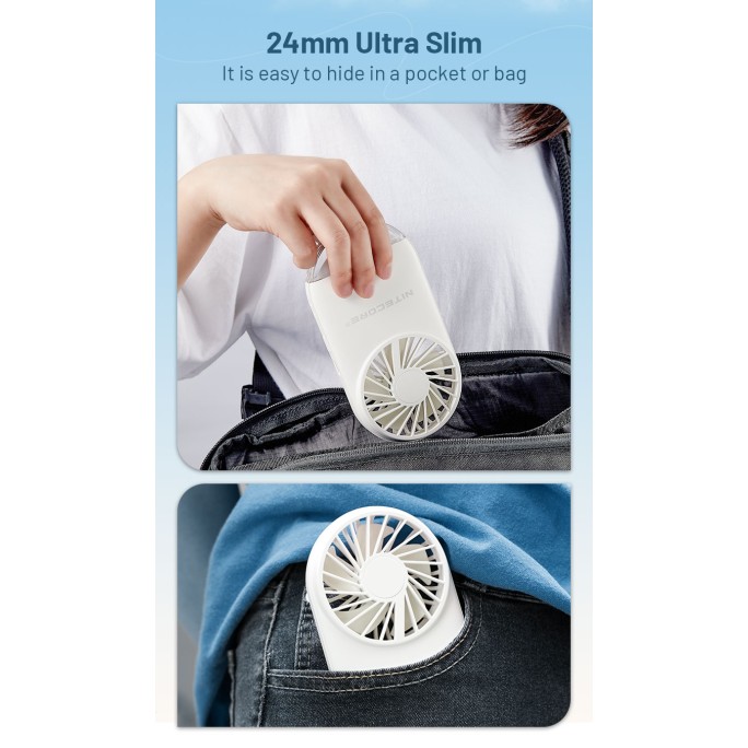 Nitecore NEF02 Multipurpose Pocket Fan (White)